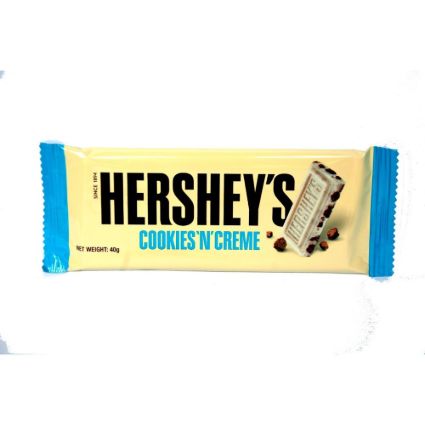 Hersheys Cookies N Creme Chocolate Bar 40G