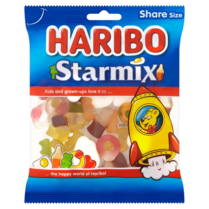 Haribo Starmix Iconic Favourites Gummi Candy 140G Can