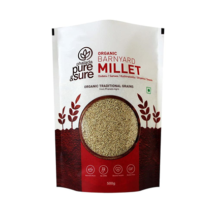 Phalada Pure & Sure Organicfoxtail Millets, 500G Box