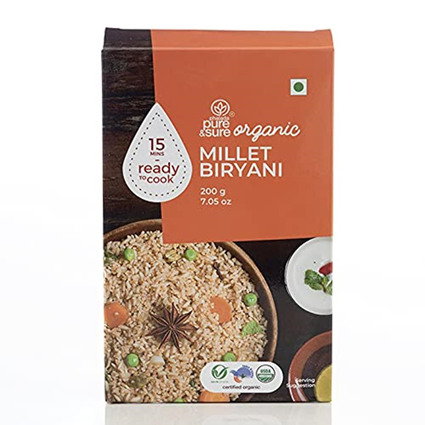 Phalada Pure & Sure Organic Millet Biryani Mix, 200G Box