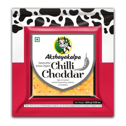 Akshayakalpa Organic Chilli Cheddar 200G