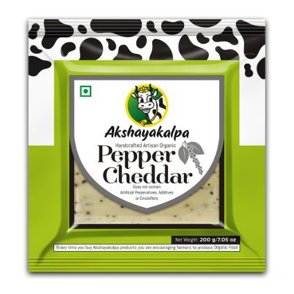 Akshayakalpa Organic Pepper Cheddar 200G