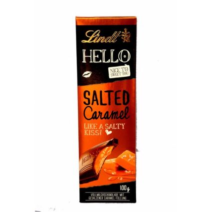 Lindt Hello Salted Caramel Bar 100G Box