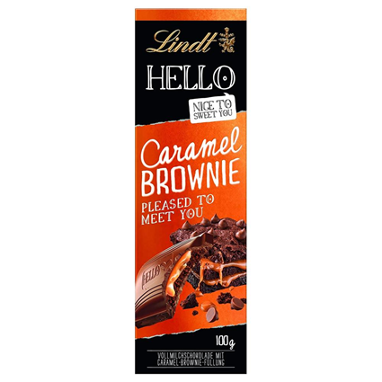 Lindt Hellow Caramel Brownie Bar 100G Box