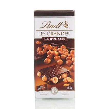 Lindt Les Grandes 34% Hazelnut Milk Chocolate 150G Box