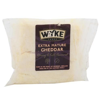 Wyke Farms Cheddar Cheese Extra Mature, 200G Packet