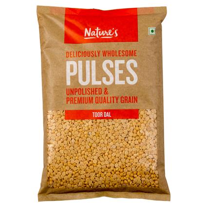Natures Premium Toor Arhar Dal, 500G Pouch