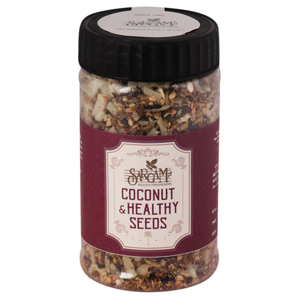 Sargam Coconut & Healthy Seeds Mouth Freshener, 100G Jar