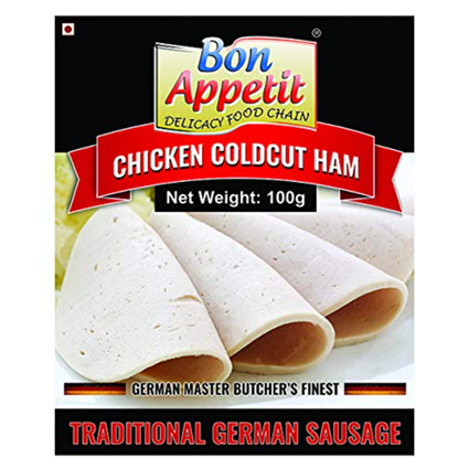 Bon Appetit Chicken Cold Cut Ham, 100G Pouch