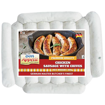 Bon Appetit Sausage Chicken With Chives, 300G Pouch