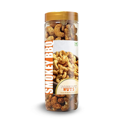 Naughty Nuts Cashew Smoky Barbeque, 250G Bottle