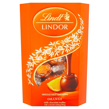 Lindt Lindor Milk Orange Chocolate 200G