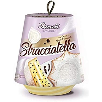 Bauli Stracciatella With Creamy Filling And Chocolate Chips Christmas Cake, 750G Can