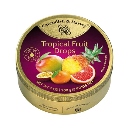 Cavandish & Harvey Tropical Fruit Drops 200G Can