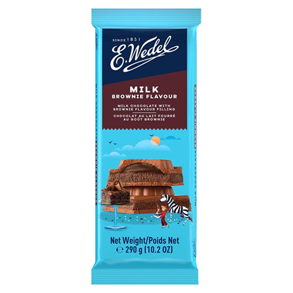 E. Wedel Milk Chocolate With Brownie Filling Bar, 290G