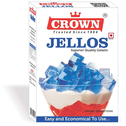 Crown Jellos Gelatin Chocolate 40G Carton