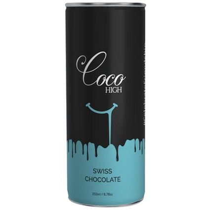 Coco High Swiss Chocolate Drink Ready To Serve Rich Smooth 200Ml Can