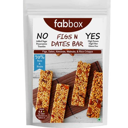 Fabbox Figs And Date Health Bar 120G Pack