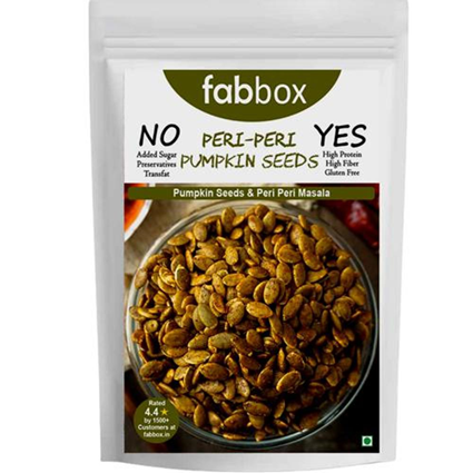 Fabbox Peri Peri Pumpkin Seeds, 150G Pack
