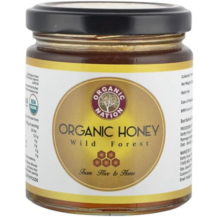 Organic Nation Honey Wild Forest 225G Bottle