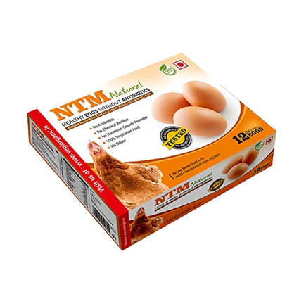 Ntm Brown Egg Pack  12Pcs Box