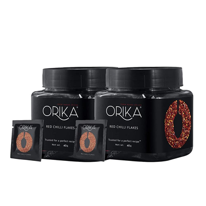 Orika Red Chilli Flakes, 40G Jar