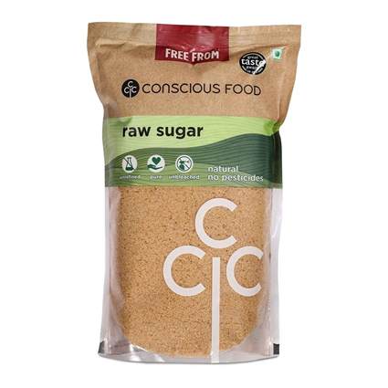 Conscious Food Raw Sugar 1Kg Pouch