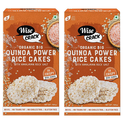 Wise Crack Organic Quinoa Power Rice Cake 125G Box