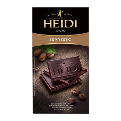 Heidi Grandor Dark Coffee With 75% Cocoa Chocolate 80G