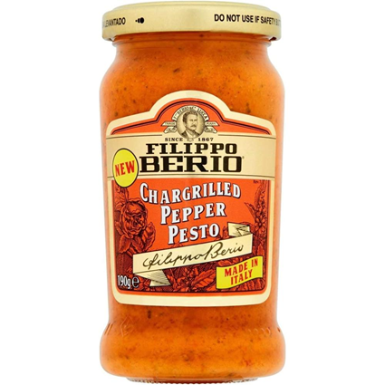 Filippo Berio Chargrilled Pepper Pesto 190G Jar