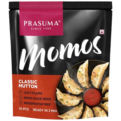 Prasuma Momos Classic Mutton Frozen, 10Pcs