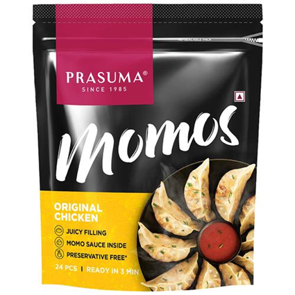 Prasuma Chicken Momos Original 24Pcs