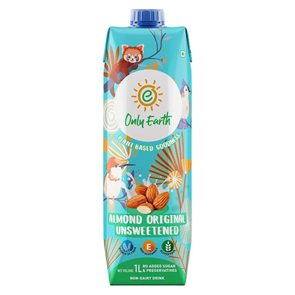 Only Earth Almond Milk Unsweetened 1L Tetrapack