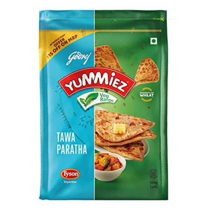 Godrej Yummiez Tawa Paratha, 300G Pouch