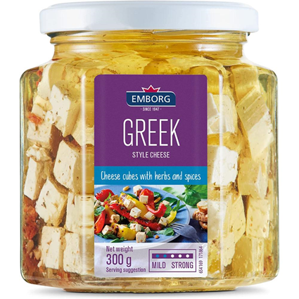 Emborg Greek Style Cheese With Herbs & Spices 300G Jar
