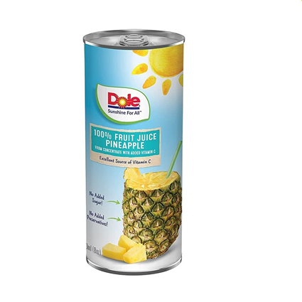 Dole Real Fruit Juice 240Ml Tin