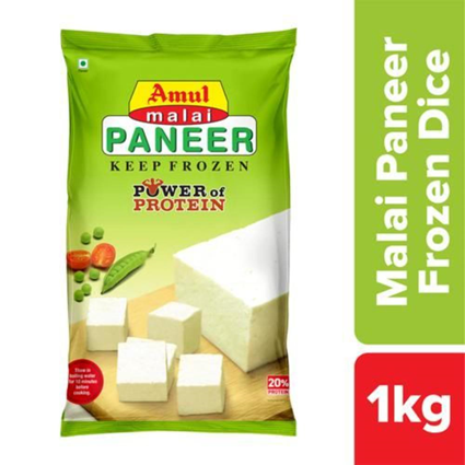 Amul Malai Paneer Cubes 1Kg Pouch