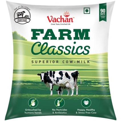 Vachan Uht Cow Milk Farm Classics Superior, 500Ml