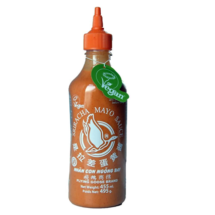 Flying Goose Sriracha Vegan Mayo 455Ml Bottle