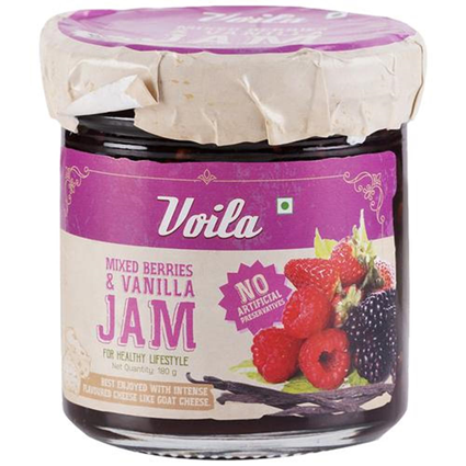 Voila Cheese Fruit Forest Vanilla Jam 180G Jar