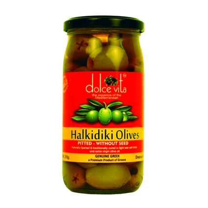 Dolce Vita Halkidiki Pitted Green Olives 210G