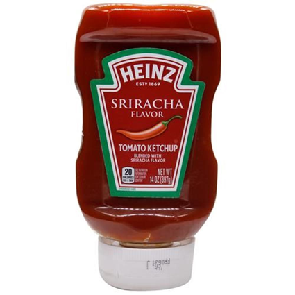 Heinz Sriracha Flavoured Tomato Ketchup 397G Bottle