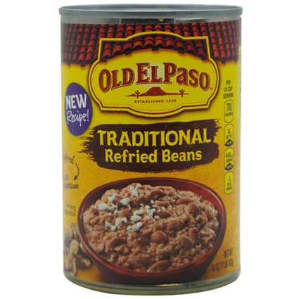 Old El Paso Traditional Refried Beans 453G Can