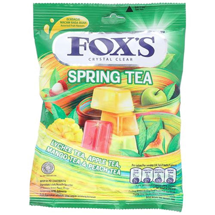 Nestle Foxs Crystal Clear Spring Tea Candy 90G Pouch