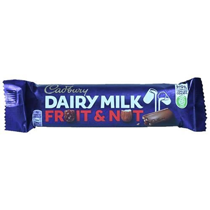Cadbury Dairy Milk Fruit Nut 49G Pack