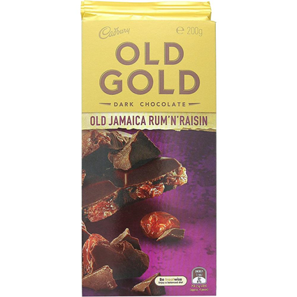 Cadbury Gold Rum Raisin Dark Chocolate 180G Pack