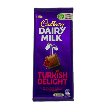 Cadbury Dairy Milk Turkish Delight 180G Pack