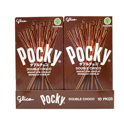 Pocky Double Chocolate Biscuit Stick Chocolate 470 G Box