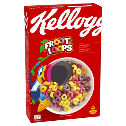 Kelloggs Froot Loops Cereal, 375G Box