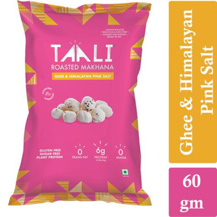 Taali Ghee Pink Salt Roasted Makhana 58G Pouch